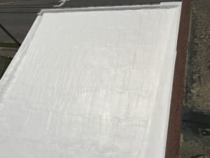 foam coating installation on roof