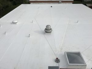 finished new cooling roof system